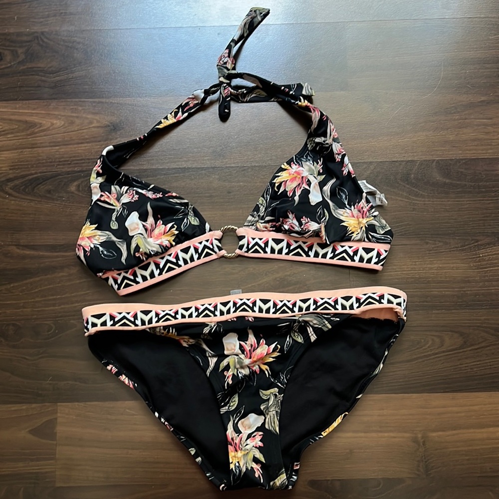 White House black Market tropical floral bikini